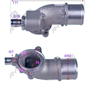 IN-TAKE WATER PIPE OF CYLINDER BLOCK