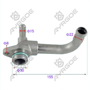 EXHAUST CIRCULATING VALVE COOLING PIPE