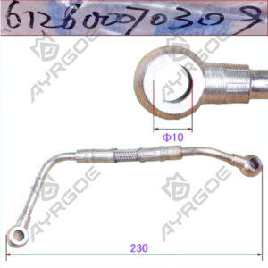 HIGH PRESSURE INJECTION PUMP LUBRICATING PIPE