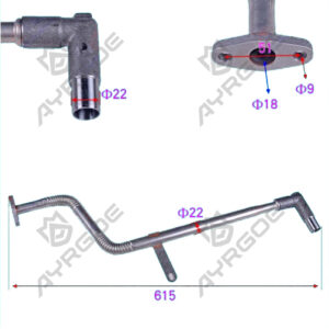 BLOWER OIL OUTLET PIPE