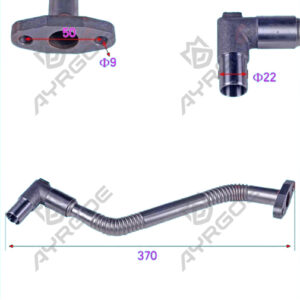 BLOWER OIL OUTLET PIPE