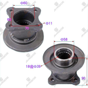 GEAR OUTSTANDING FLANGE